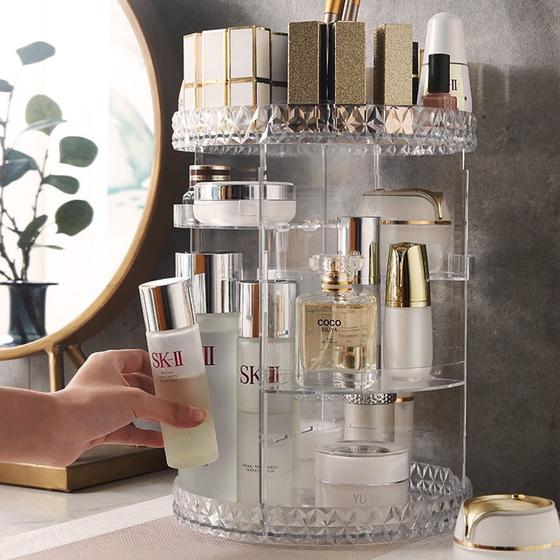 ORGANIZADOR GIRATORIO DE PERFUMES Y MAQUILLAJE